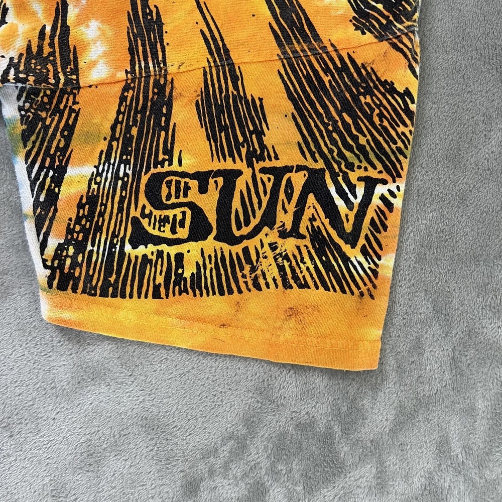 Vintage Liquid Blue Shirt Mens XL Multicolor Sun Moon Celestial Graphic 1992 90s - Picture 9 of 9
